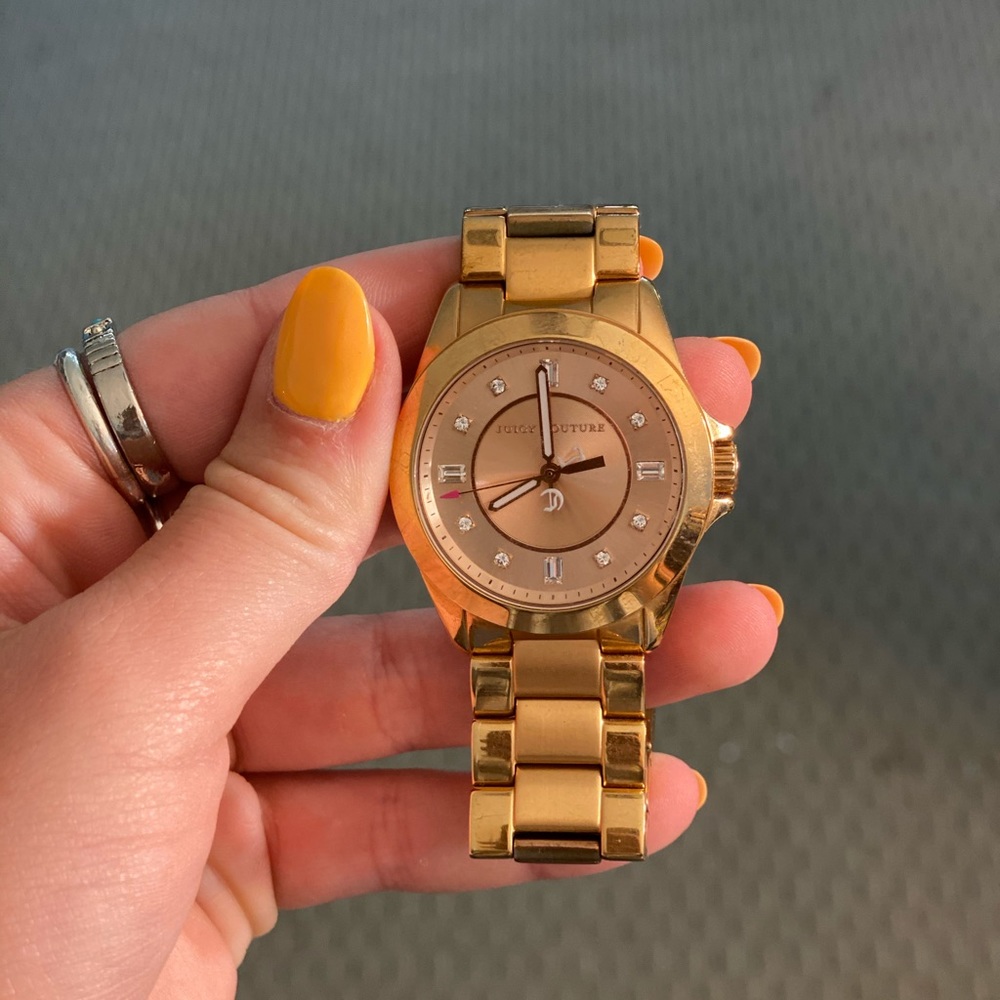 authentic juicy couture rose gold watch